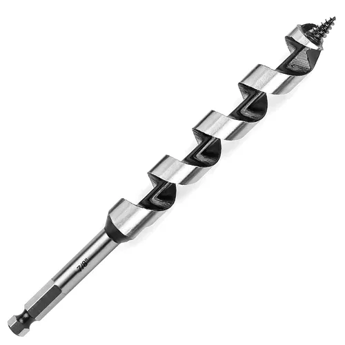 Vista 11 de Broca de taladro de 1-1/2 pulgadas x 9 pulgadas para madera, vástago hexagonal de 1-1/2 pulgadas, broca larga para madera suave y dura, plástico