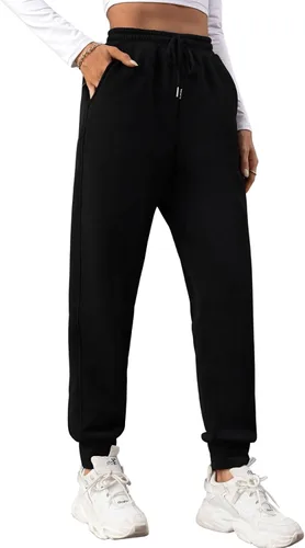 Vista 3 de SHENHE Pantalones deportivos elásticos de cintura alta con cordón para mujer