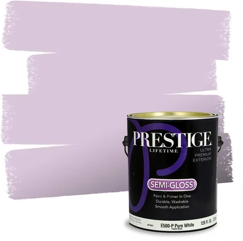 Vista 58 de PRESTIGE Pinturas de pintura interior e imprimación en uno, 1 galón, plano, combinación comparable de Sherwin Williams* Kimono Violet*