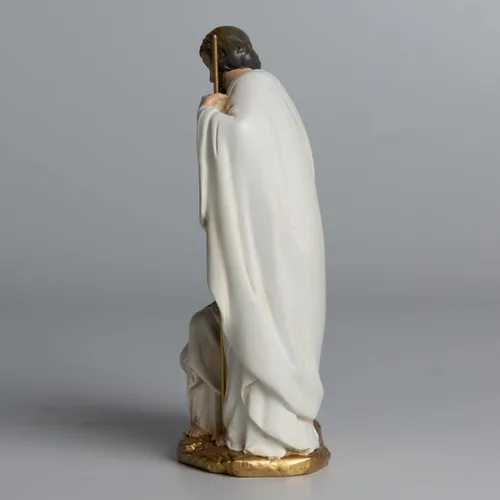 Vista 9 de Estatua católica de la Santa Familia BC, belén de 6 pulgadas de alto en interiores, regalo religioso, decoración del hogar de Navidad, figura