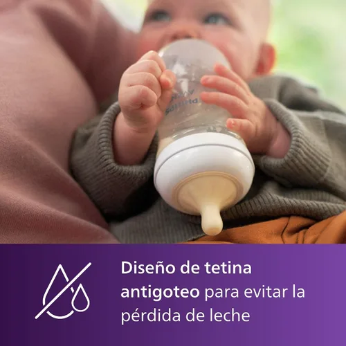 Vista 4 de Philips Avent Tetinas de respuesta natural, flujo extra lento (flujo 1), paquete de 4, SCY961/44