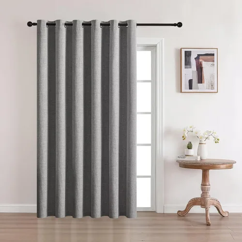 Vista 11 de CUCRAF - Juego de 2 paneles de cortinas de ventana con oscurecimiento total del 100%, de 54 pulgadas de largo, con aspecto de lino falso, cortinas