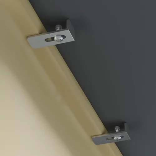 Vista 3 de Dowell 6011-10 - Clips para fregadero de baño, soportes para lavabo, 4 clips, tornillos y anclajes