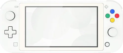 Vista 3 de eXtremeRate Soft Touch White DIY Replacement Shell for Nintendo Switch Lite, NSL Handheld Controller Housing wScreen Protector, Custom Case Cover