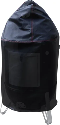 Vista 2 de BBQ Coverpro 99915 - Cubierta de vinilo resistente para ahumador Weber de 22 pulgadas, color carbón ahumado, cocina de montaña