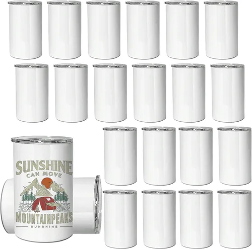Vista 13 de AGH Paquete de 50 vasos de acero inoxidable con aislamiento al vacío de 10 onzas, con tapas y popotes, vasos de café de doble pared