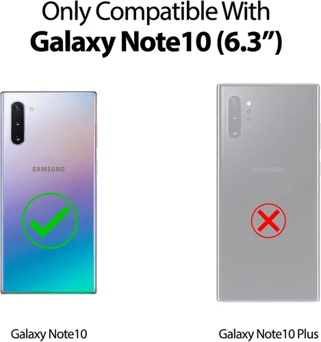 Vista 2 de Funda para Samsung Galaxy Note 10 [360 parachoques de goma completa y cubierta trasera transparente de PC] a prueba de golpes dura ultrafina funda