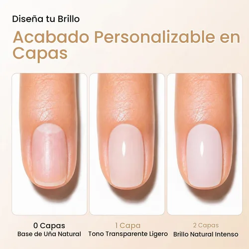 Vista 7 de Gellen Esmalte de reparación de uñas 6 en 1, fortalecedor teñido blanco Blanco lechoso