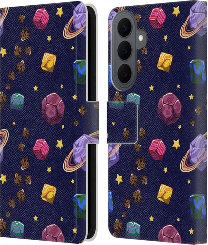 Vista 179 de Head Case Designs Officially Licensed Carla Morrow Colorful Space Dice Patterns Leather Wallet Case Compatible with Samsung Galaxy A07 4G
