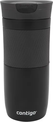 Vista 6 de Contigo Byron Snapseal Taza de viaje, Taza térmica de acero inoxidable, Botella de vacío, Vaso a prueba de fugas, Taza de café con tapa fácil