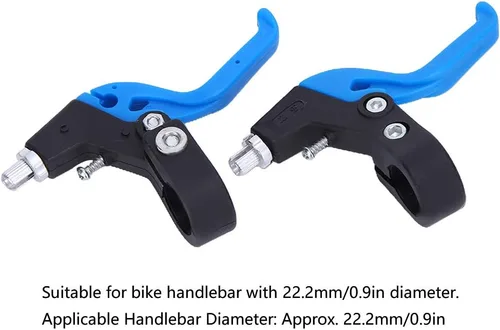 Vista 6 de Alomejor Maneta de freno para niños, manillar ergonómico ajustable, 0.874 in/0,9 pulgadas de diámetro del manillar (negro azul)