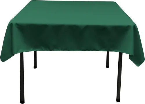 Vista 27 de LA Linen. Mantel cuadrado de popelina de poliéster