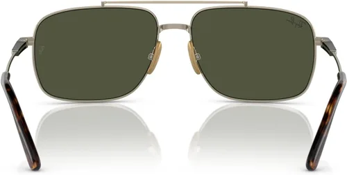 Vista 4 de Ray-Ban Women's Rb8096 Michael Titanium Rectangular Sunglasses