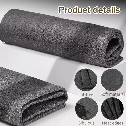Vista 3 de Paño de limpieza mágico grueso, paño de limpieza de microfibra reutilizable, sin rayas, multiusos, no raya, para cocina, ventanas, espejo, vidrio, 10