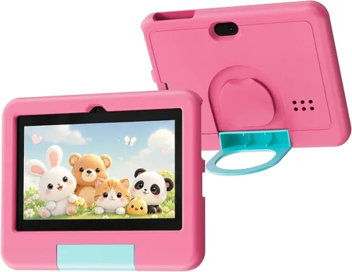 Vista 8 de Tablet para niños, tableta Android de 7 pulgadas para niños, 4GB RAM 32GB ROM expandible hasta 1TB, tabletas para niños pequeños con control
