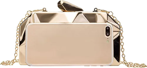Vista 9 de LETODE Women's Elegant Chain Cross-body Bag Metal Hollow Cage Clutch