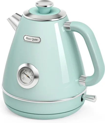 Vista 11 de Hazel Quinn X Eduardo Recife Hervidor Eléctrico - 1200W de Ebullición Rápida, 1.7L/57oz, Interior Todo de Acero Inoxidable 304, Libre de BPA Diseño