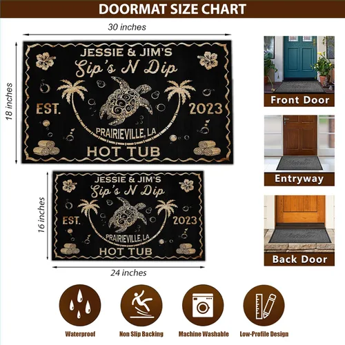 Vista 3 de V VIBEPY Decoración personalizada de neón para bañera de hidromasaje, decoración de baño, felpudo de granja, regalo para la familia (01) - 16 x 24