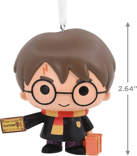 Vista 4 de Hallmark Adorno navideño de Harry Potter con boleto de tren