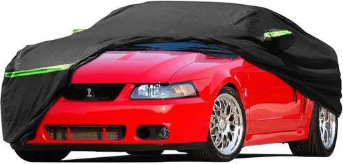 Vista 11 de Funda impermeable para coche Replace para Ford Mustang 1964-1978, 6 capas para todo tipo de clima, funda personalizada Mustang para todo el coche