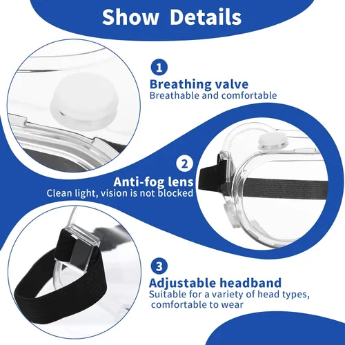 Vista 4 de Protector de pestañas y cejas ajustable, gafas de ducha, diseño apto para gafas, perfecto para proteger pestañas postizas