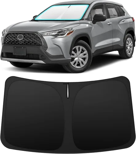 Vista 190 de INSAUTO Accesorios para parasol de parabrisas de ajuste personalizado para Acura RDX 2019-2026, parasol plegable para ventana delantera, reflector