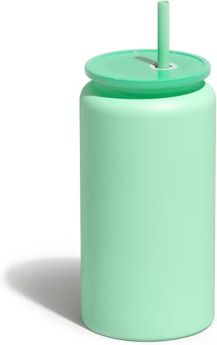 Vista 31 de Paquete de 6 vasos de 16 onzas, vaso aislado con popote, vaso de café