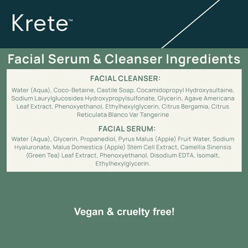 Vista 4 de krete Limpiador facial probiótico de rutina de 30 segundos para una piel brillante y saludable - 8 onzas de cuidado perfecto para todo