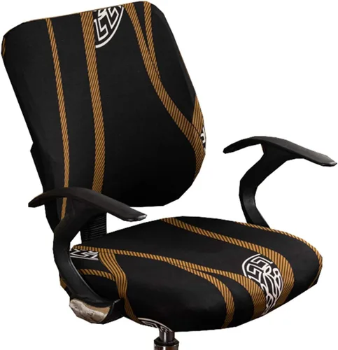 Vista 20 de XNN Funda para silla de oficina de computadora, fundas universales elásticas para sillas giratorias (A)