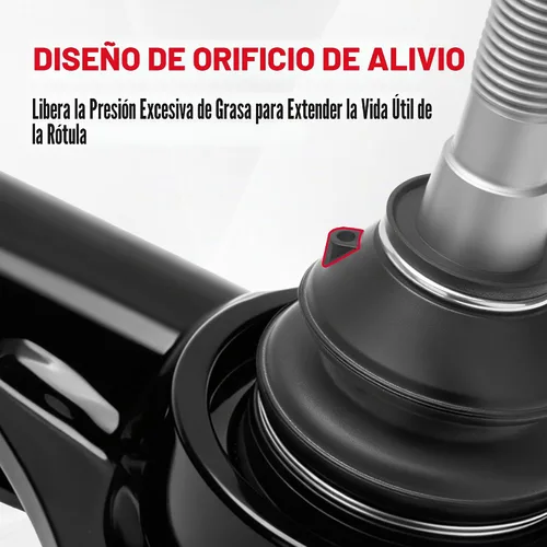 Vista 3 de KSP PERFORMANCE - Brazos de control superiores delanteros, ajustables de 2 a 4 pulgadas, 2 piezas, negros