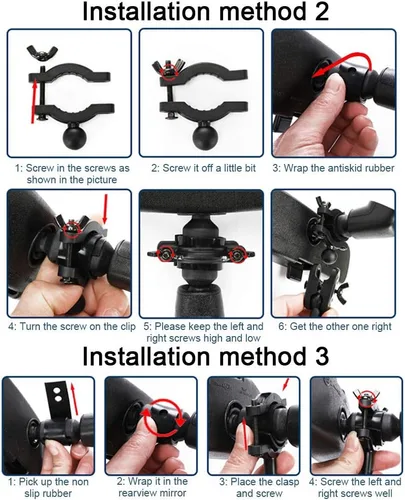 Vista 6 de Kakalote Soporte universal para coche - Soporte y soporte para cámaras de salpicadero, se adapta a la mayoría de los modelos (negro)