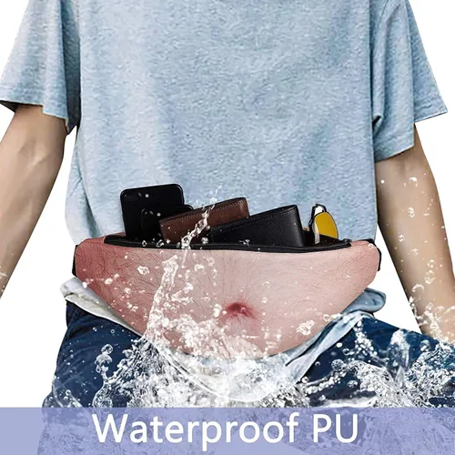 Vista 6 de Riñonera para el vientre, bolsa de cintura para papá, regalo de broma para adultos, padre, marido y hombres, con calcetines divertidos