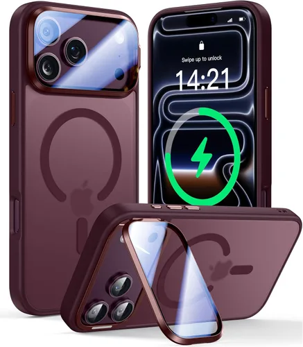 Vista 24 de VOFATA [Protección Completa Mejorada de la Cámara] para Funda iPhone Air con Cubierta de Cámara con Soporte [Compatible con MagSafe][Protección