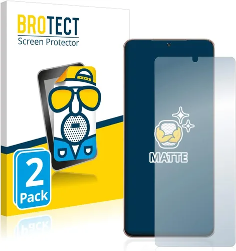 Vista 2 de BROTECT. 2 protectores de pantalla mate para Samsung Galaxy S21 Ultra 5G, mate, antirreflejos, antiarañazos