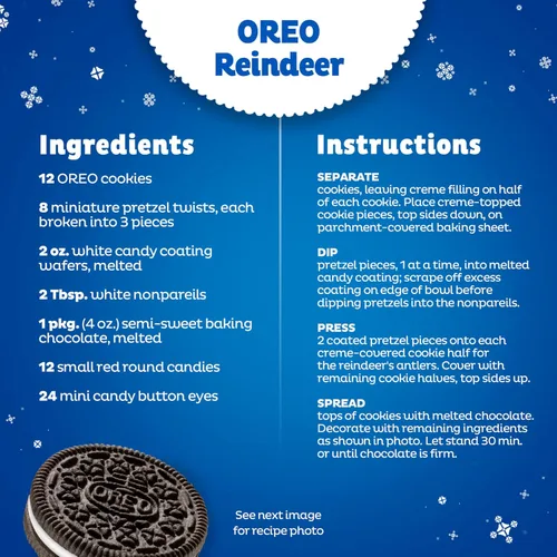 Vista 12 de OREO - Galletas de sándwich de chocolate, Galletas de navidad, 12 paquetes de relleno de calcetín de 4 oz