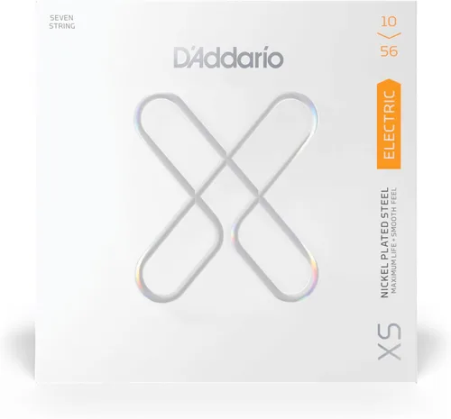 Vista 8 de D'Addario - Cuerdas de guitarra eléctrica con revestimiento de níquel XS, XSE1156, calibre Med Top/X-Heavy Bottom 11-56, juego de 6 cuerdas, paquete