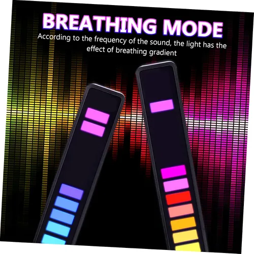 Vista 8 de DOITOOL 2 unids lámpara de sonido reactiva luces ambientales barras Led s RGB barras TV ambiente ing tiras tiras RGB s acrílico control de voz