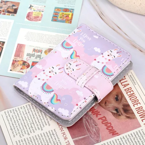 Vista 4 de Mini álbum de fotos de 28 bolsillos para mini película, foto de 2x3, tarjeta de fotos Kpop, álbumes cartera libro para Mini 12 11 40 7+ EVO 90 Alpaca