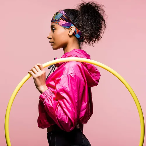 Vista 4 de Syhood 8 diademas africanas para mujer, banda ancha elástica con estampado bohemio, para yoga, deportes, entrenamiento, diadema elástica con nudo