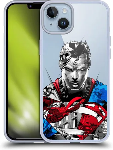 Vista 33 de Head Case Designs Officially Licensed Superman DC Comics Collage 80th Anniversary Gel Case [Military Grade Protection] Compatible with Apple iPhone