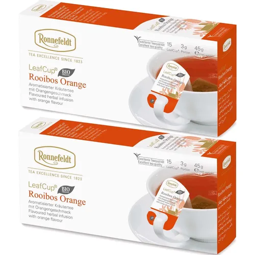Vista 12 de Ronnefeldt Leafcup Crema Naranja