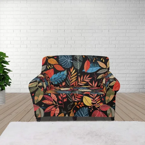 Vista 26 de ZOUTAIRONG Fundas elásticas para sofá con estampado de ramas de camuflaje 3D para sofá, funda para muebles de un solo cojín, decoración del hogar u