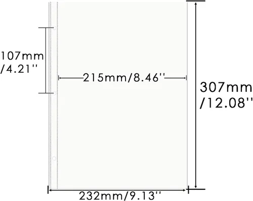 Vista 2 de Mogoostry Protector de hojas A4, 40 hojas, protectores de páginas transparentes A4, hojas protectoras de papel para carpetas de 3 anillas, fundas