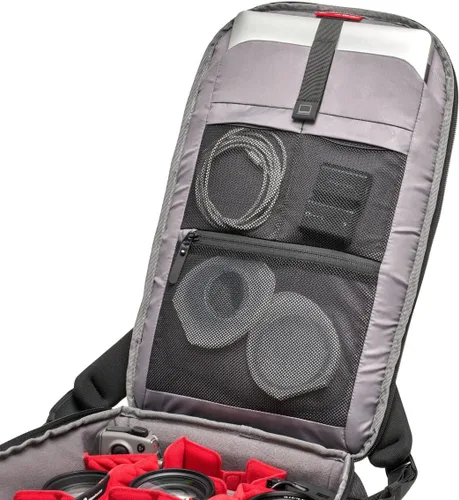 Vista 2 de Manfrotto PRO Light Backloader M, mochila profesional para cámaras, acceso superior y trasero, soporte de trípode doble, mochila acolchada