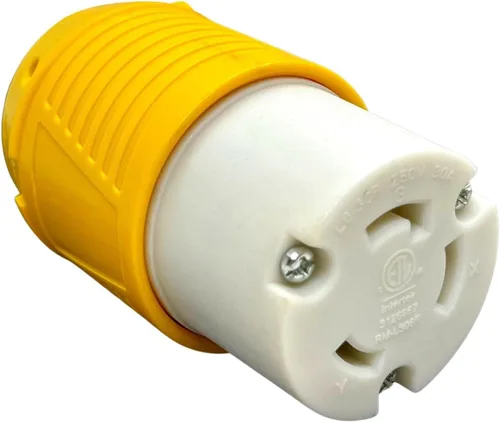 Vista 9 de Conector de Generador Sintron 50 Amp NEMA SS2-50R, Conector Marino de Orilla de 4 Clavos de Hoja Recta para EE. UU./Canadá, Puesta a Tierra de 3