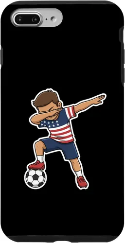 Vista 12 de Dab, Patriotic American Flag Player Case for iPhone 17