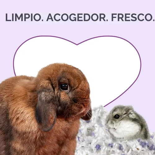 Vista 8 de Kaytee Lecho de papel Clean & Cozy con lavanda, hecho para animales pequeños, 24,6 litros Fresher habitats with rabbit bedding. Hamster bedding