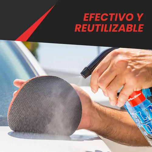 Vista 5 de Maxshine Almohadilla universal de arcilla de grado fino de 5 pulgadas, disco de arcilla reutilizable para detalles de automóviles, elimina el exceso