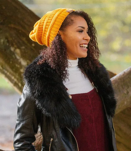 Vista 5 de Beautifully Warm Womens Winter Hat Slouchy Beanie Satin Lined Hat for Women