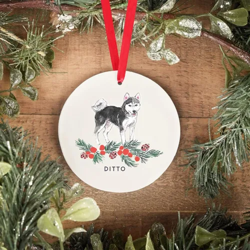 Vista 28 de Adorno personalizado para perro, adorno de Navidad personalizado Golden Retriever, regalos personalizados para amantes de las mascotas, regalos